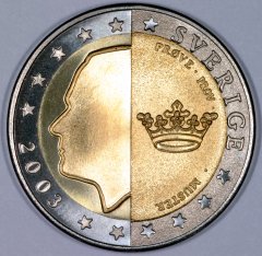 Swedish 2 Euro Pattern Coin