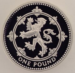 Scottish Lion on Pound Coin