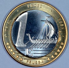 Reverse of Swedish 1 Euro Pattern Coin